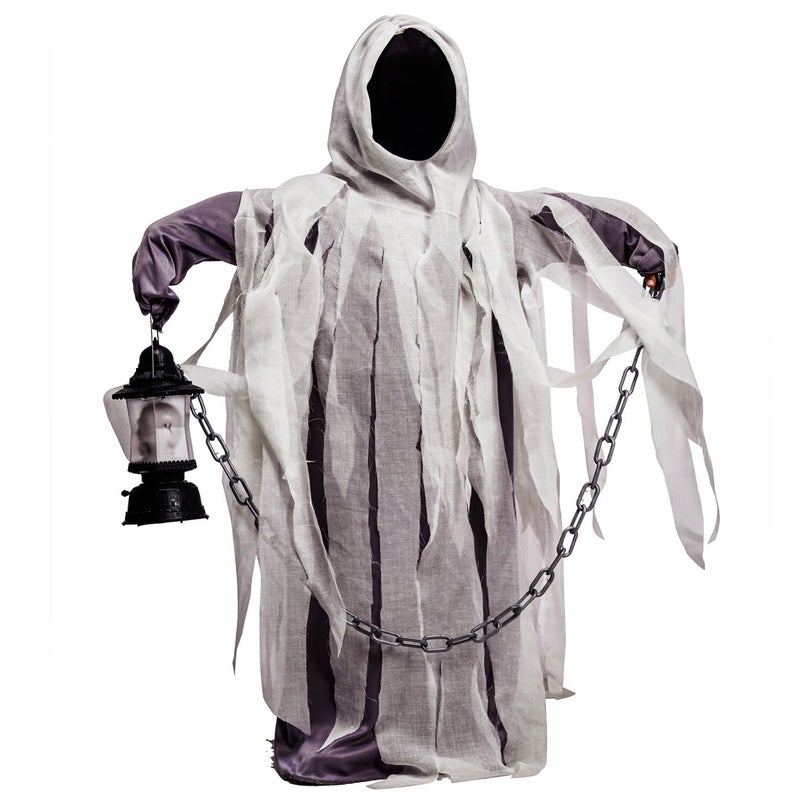 DSplay Boy's Ghost Costume Hood Robe for Halloween Party (4-6Y) - Image 1